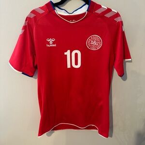 Denmark men’s soccer Christian Eriksen jersey